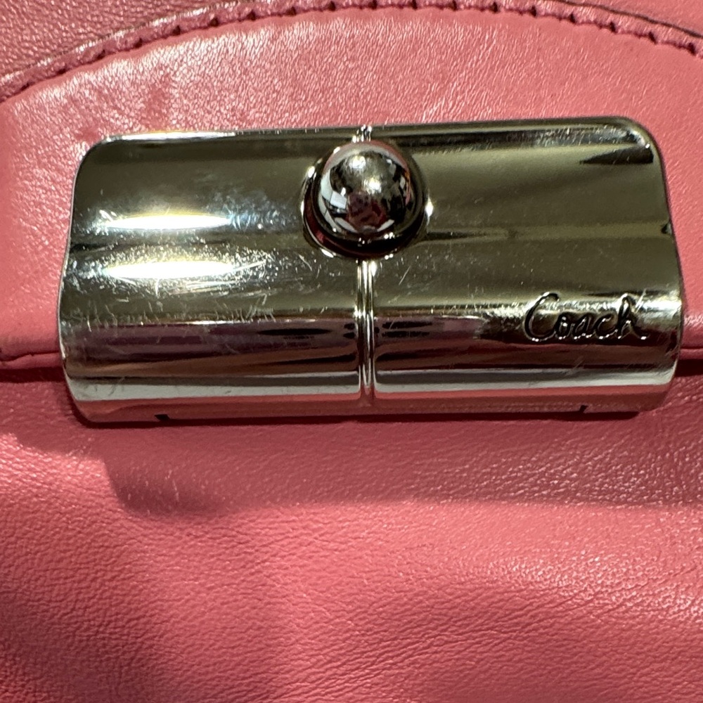 LOW START IN SHOW ONLY Coach Kristen Leather Hobo – Style F22309 – Pink - Picture 5 of 16